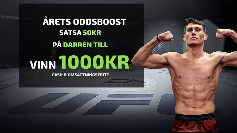 Mobilebet odds Darren till UFC 228