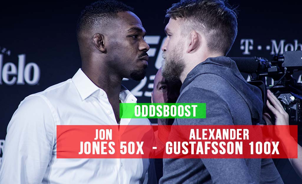 Oddsboost Alexander Gustafsson vs Jon Jones