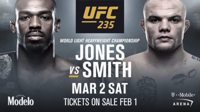 UFC 235 Jon Jones vs. Anthony Smith Matchkort