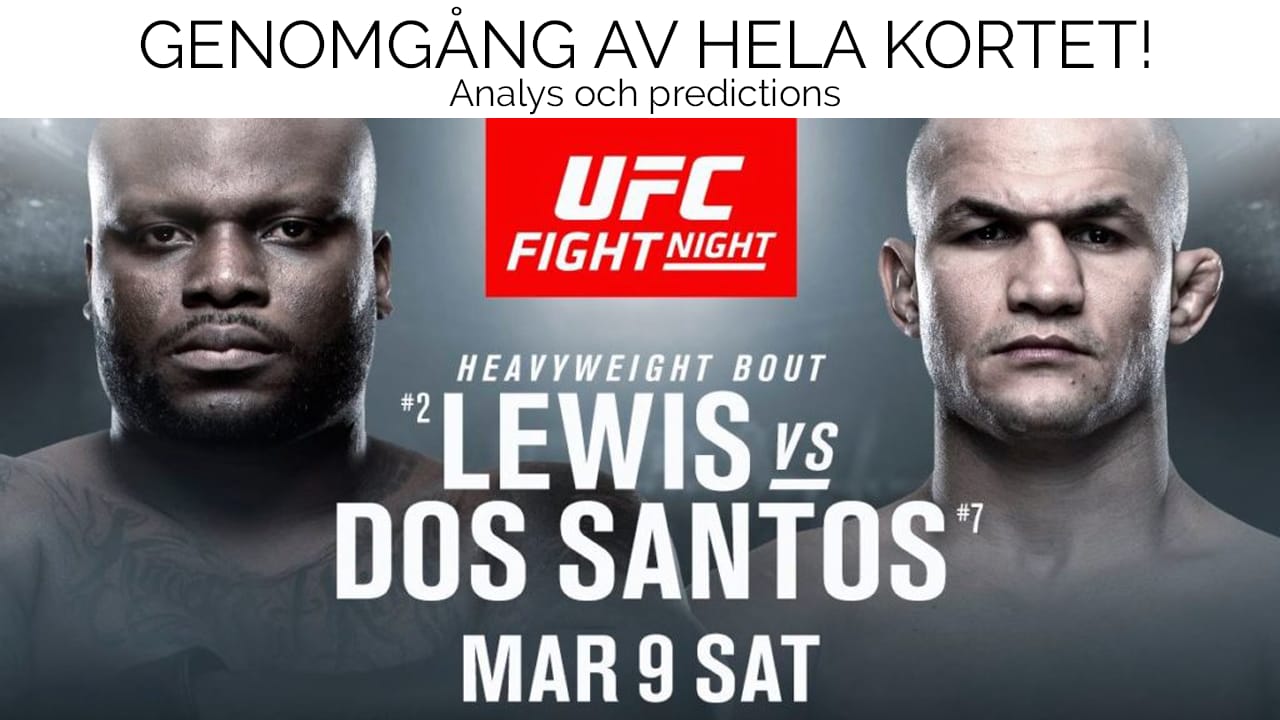 UFC Fight Night Lewis vs JDS Sokolovs bettinggenomgång