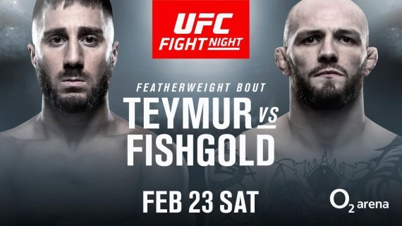 UFC Prag Daniel Teymur vs Chris Fishgold Matchkort