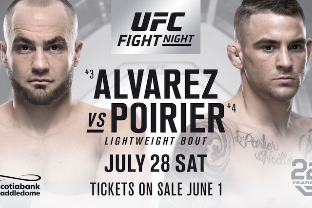 ufc fight night alvarez vs poirier poster