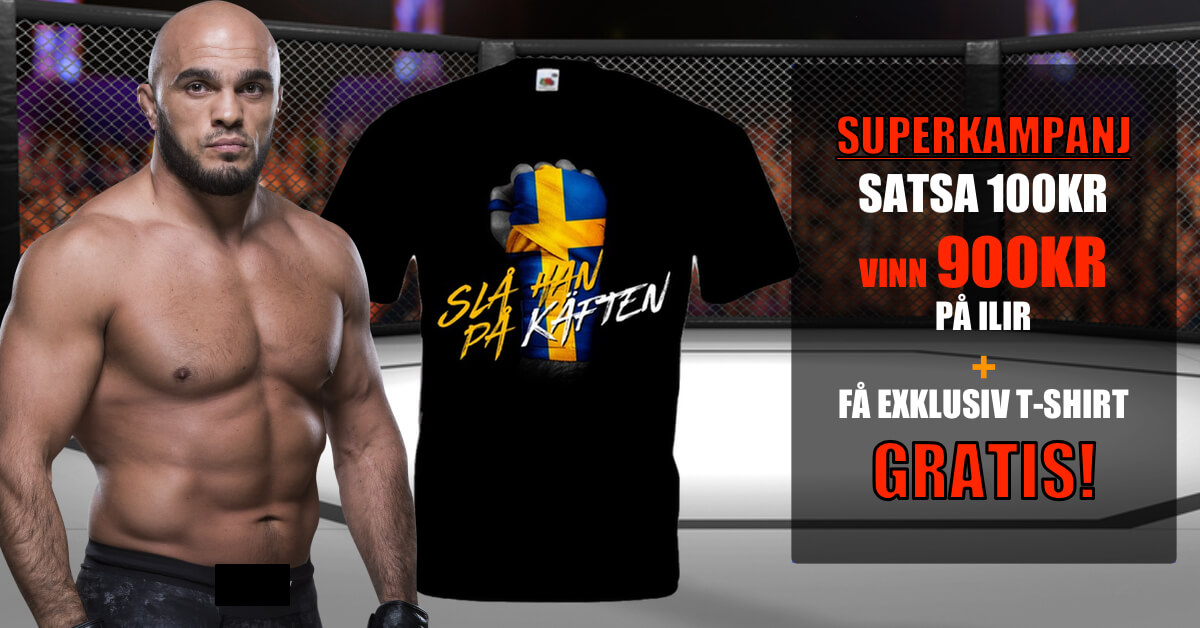 UFC Stockholm Ilir Latifi oddsboost och en exklusiv t-shirt