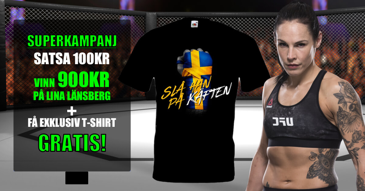 UFC Stockholm Lina Länsberg odds och en exklusiv t-shirt