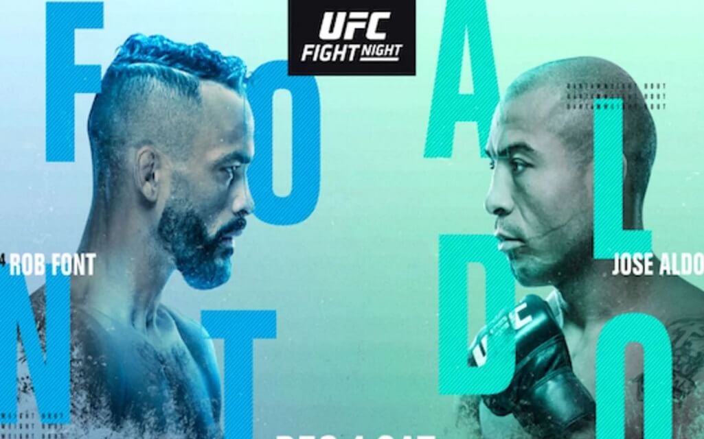 UFC Vegas Aldo vs Font poster