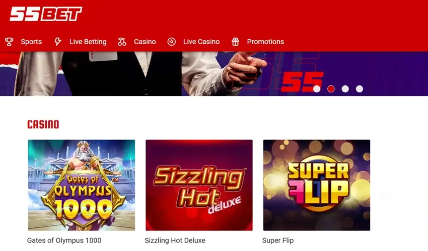 55bet casino