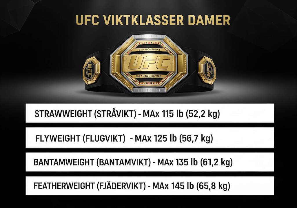 UFC Viktklasser för damer