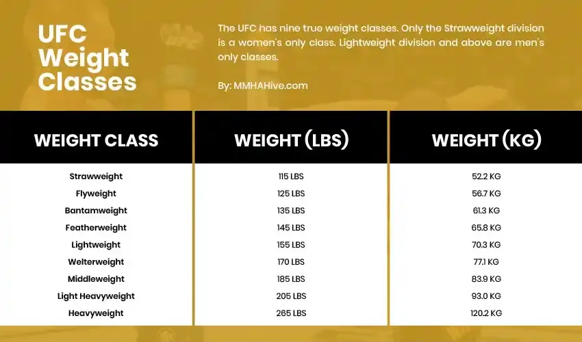 Viktklasser i UFC